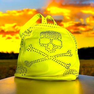 Philipp Plein Couture Homme backpack neon Lemon  bag polyurethane & polyester